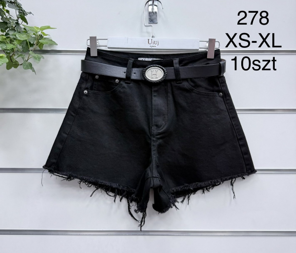 Szorty damskie jeans Roz XS-XL, 1 Kolor .Paczka 10 szt